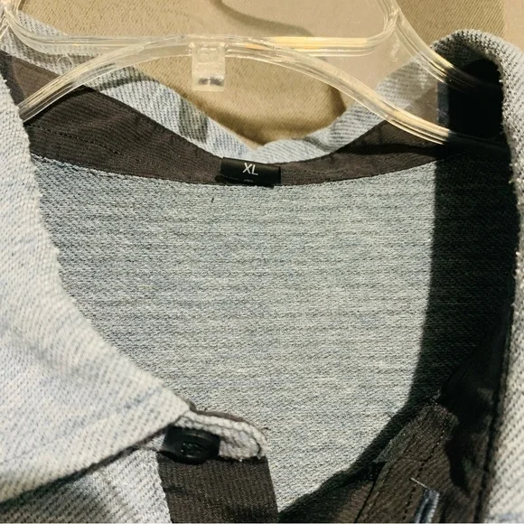 Lululemon Polo Mens Blue Evolution Golf Shirt Tech Performance Stretch - Picture 5 of 6